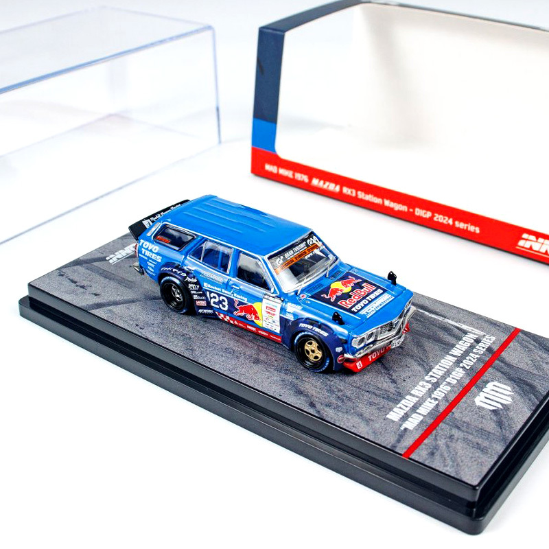 Lushi Si (or Lushi Si) | In Stock Inno 1:64 Mad Mike Mazda Rx3 Station D1Gp Car Model