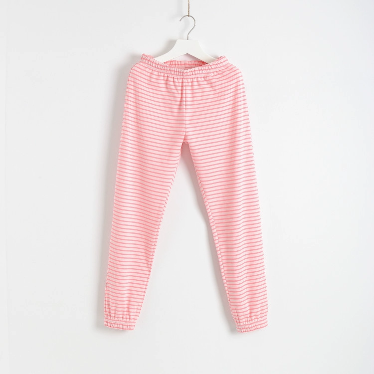 Quần pyjama quần nữ chân cotton quần nữ cotton dệt tại nhà chất béo mm lớn cỡ lớn quần eo cao mùa thu và mùa đông