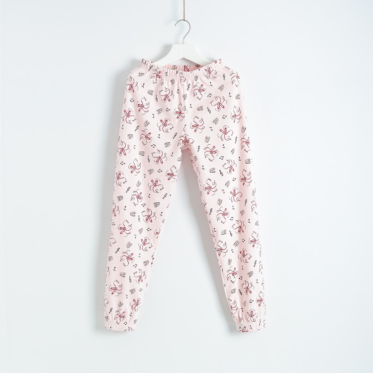 Quần pyjama quần nữ chân cotton quần nữ cotton dệt tại nhà chất béo mm lớn cỡ lớn quần eo cao mùa thu và mùa đông baggy nam