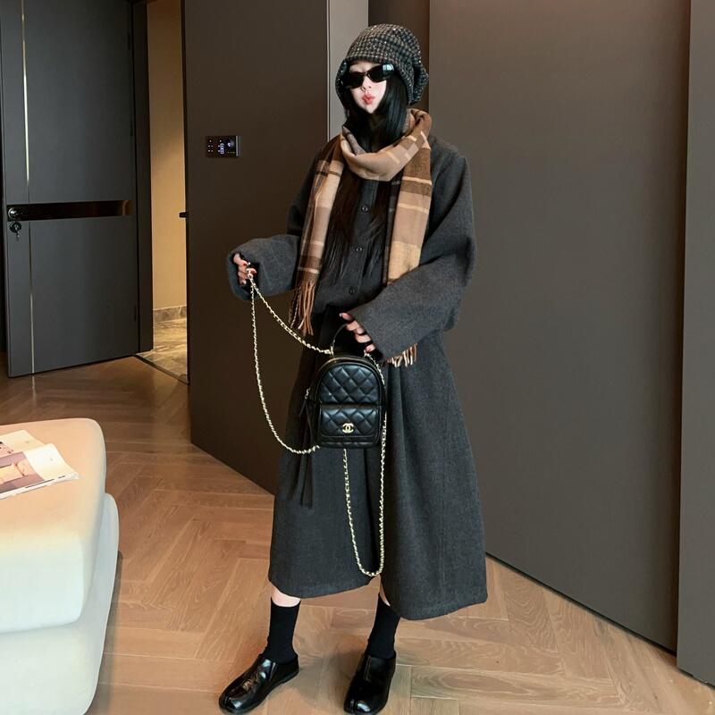 Mrs. Shao Autumn and Winter Coat Wide-Leg Cropped Pants Suit Women's 2026 New Loose Casual Designer Two-Piece Set