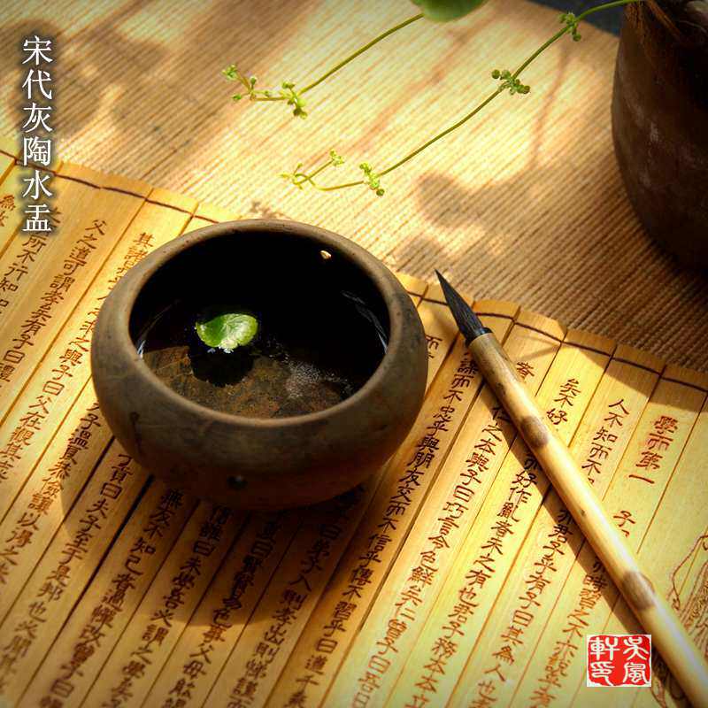 Ancient Play Vintage House Ware Antique Collection Old Objects of the Song Dynasty Waterloo Grey Pottery Ancient Pottery