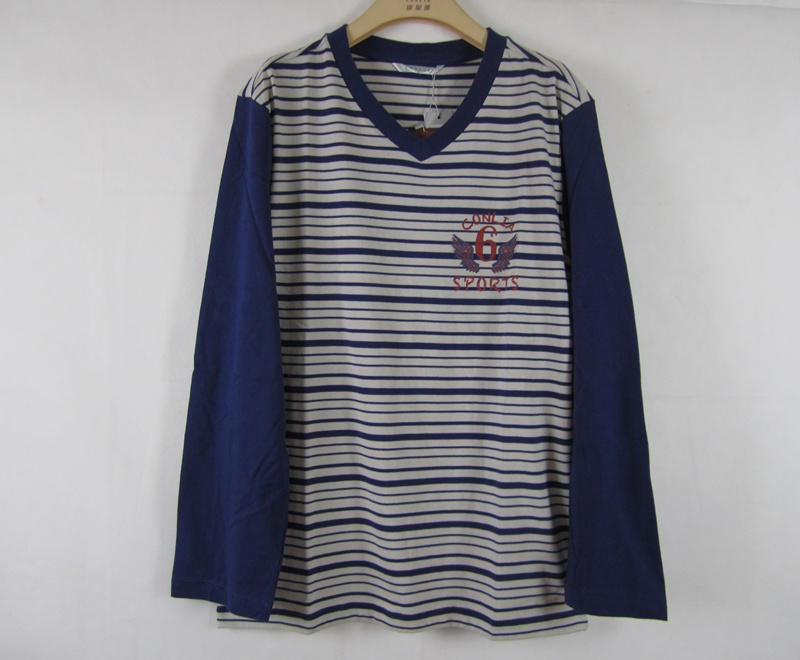 CONLIA Connie cotton cotton cổ chữ V giản dị cổ thuyền đơn nam áo ngủ mùa xuân và mùa thu 22091906 áo nam
