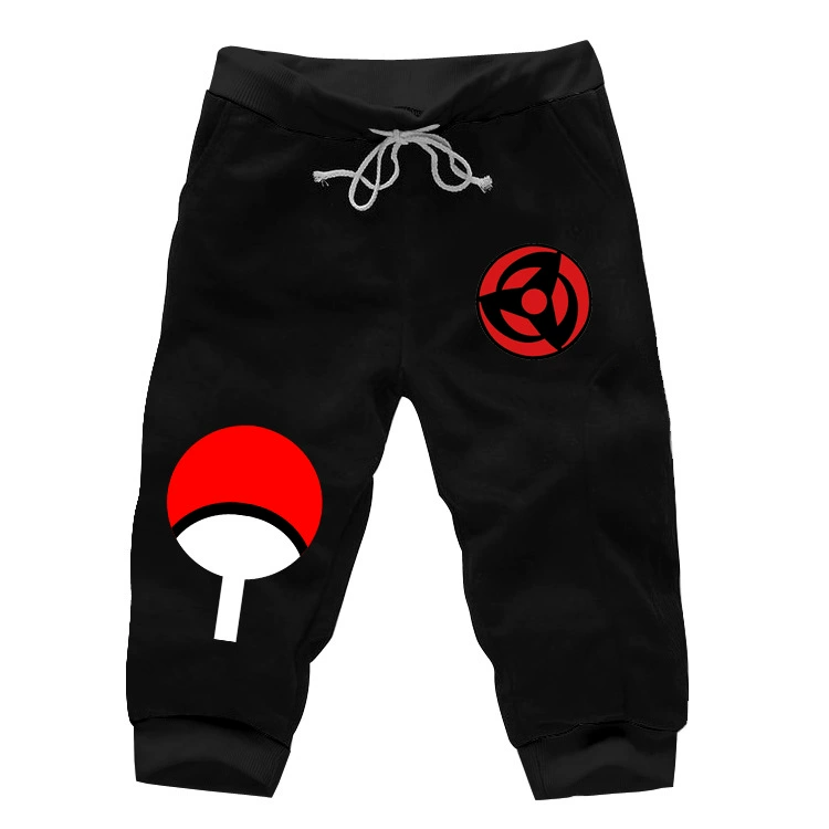 Ngày xuân 2018 Naruto Sasuke quạt chùm miệng bảy quần quần bảy điểm quần nam anime