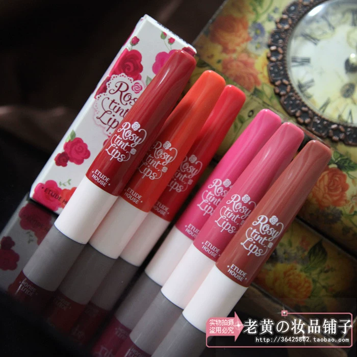 Hàn Quốc ETUDE HOME Etude House Rose Air Cushion Lip Gloss Lip Gloss Matte Velvet Lipstick - Son bóng / Liquid Rouge