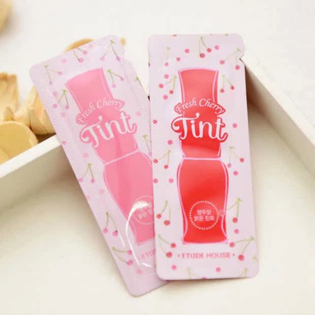Mẫu nhà ETUDE chính hãng của Hàn Quốc Idy House Etude House Cherry Crystal nhuộm son lâu dài - Son bóng / Liquid Rouge son bóng romand juicy lasting tint