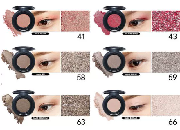 Hàn Quốc Amore Amore Mono Eyeshadow MONO EYES Pearlescent Matte hơi lấp lánh Màu đất đỏ tía. - Bóng mắt