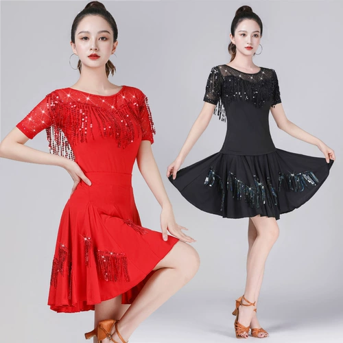 Квадратный танцевальный костюм латинский танцевальный костюм Трехступенчатый танцевальный костюм моряк танцевальный костюм Джитба юбка