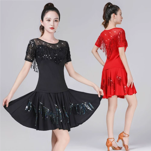 Квадратный танцевальный костюм латинский танцевальный костюм Трехступенчатый танцевальный костюм моряк танцевальный костюм Джитба юбка