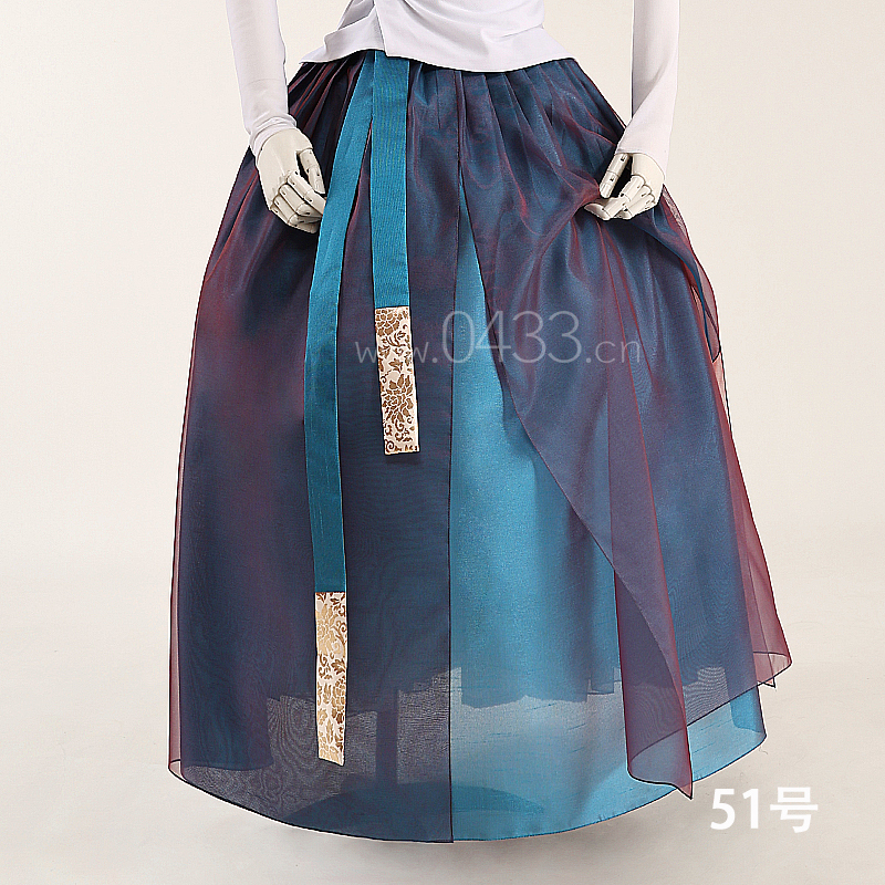 Korean Dance Practice Skirt Korean Original Imported Fabric Rouge Chameleon Waist Skirt Promotion