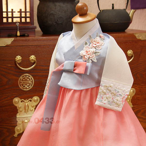 Children's Hanbok Girls' Dance Performance Costume Korean Dance Costume Korean Palace Traditional Girls' Hanbok E01004