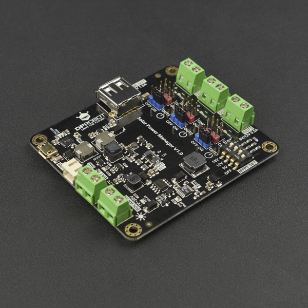 Solar Power Management Module (Suitable for 9V/12V/18V Solar Panels)