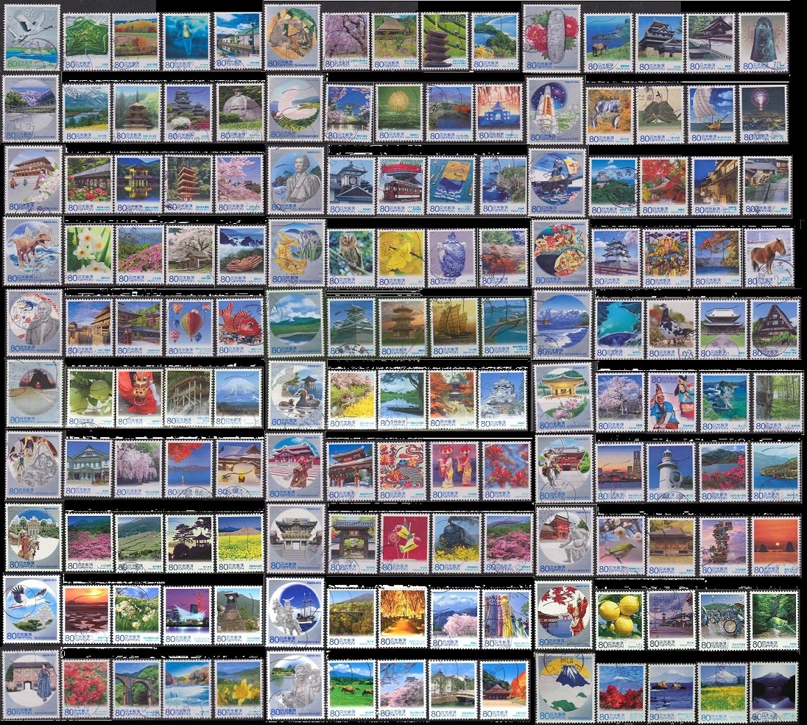 Japan letter sales stamps-local autonomy law for 60 -235 -235 full -2008 years ~ 2016