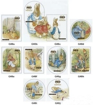 Nippon Letters Stamp-Peter Rabbit-80 Japanese 10-2011