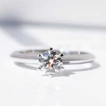Vallon jewelry 1 karat diamond platinum classic six-claw wedding Diamond nv jie White 18K gold loose diamonds with customized recommendations