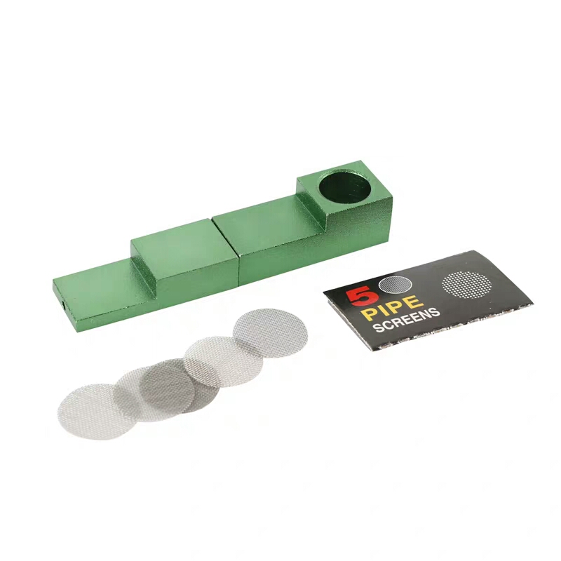 Creative Metal Loose Silk Small Tobacco Bucket Portable Magnet Aluminum Alloy Folding Mini Pocket Mesh Sheet Filter Little Tobacco