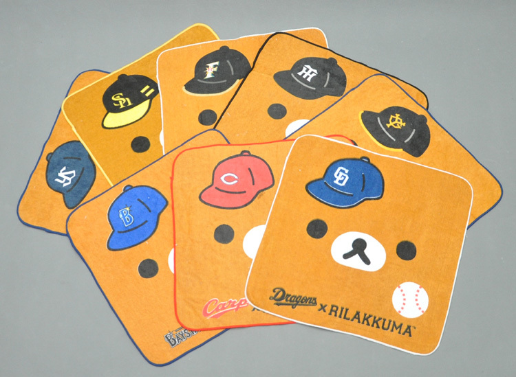 Japanese Baseball Npb Rilakkuma Cartoon Fan Commemorative Towel Professional Baseball Rilakkuma Collaboration