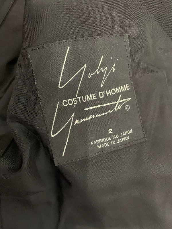 [Готовый к продаже жакет из шерсти Yohji Yamamoto с лацканами и casual стиль шерсть]