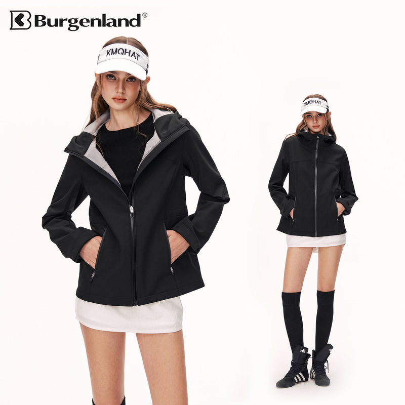 Burgenland Soft Shell Jacket for Women, Outdoor Windproof Sports Jacket, Fleece-Lined Hooded Jacket, Autum Single-Layer Jacket Burgenland Soft Shell Jacket for Women, Outdoor Windproof Sports Jacket, Fleece-Lined Hooded Jacket, Autum Single-Layer Jacket