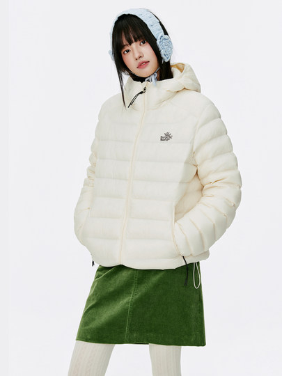 Burgenland轻薄羽绒服女冬季外套连帽轻便排骨厚羽绒显瘦2025新款