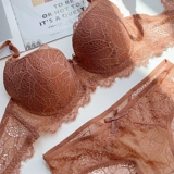 Нижнее белье, сексуальный поддерживающий бюстгалтер, комплект, большой размер, красивая спина