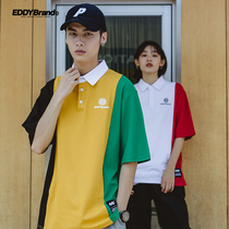 EDDY2020 summer new cotton short sleeve polo shirt casual loose sports shirt men handsome version