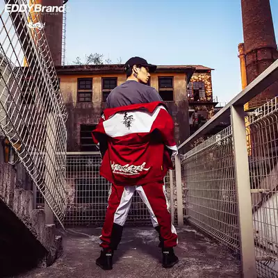 EDDYx world cloth dance event joint stitching jacket suit stormtrooper waterproof and windproof jacket Jacket male