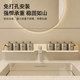 Washbasin Faucet Storage Rack Bathroom Mirror Wall-Mounted Shelf Bathroom Punch-Free Washbasin Storage Rack