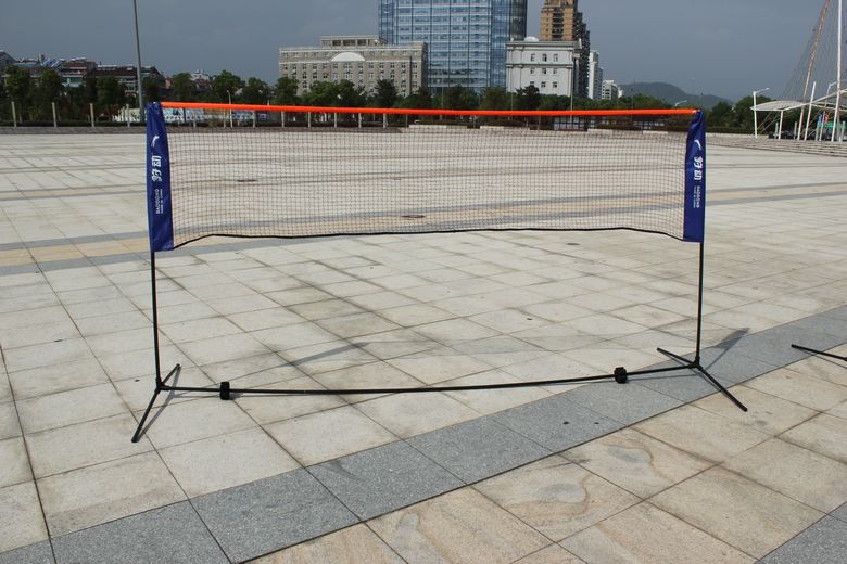 Leopard di chuyển gấp đơn giản cầu lông NET di động tiêu chuẩn trò chơi di động cột net 毽 bóng bracket vợt cầu lông cho người mới chơi