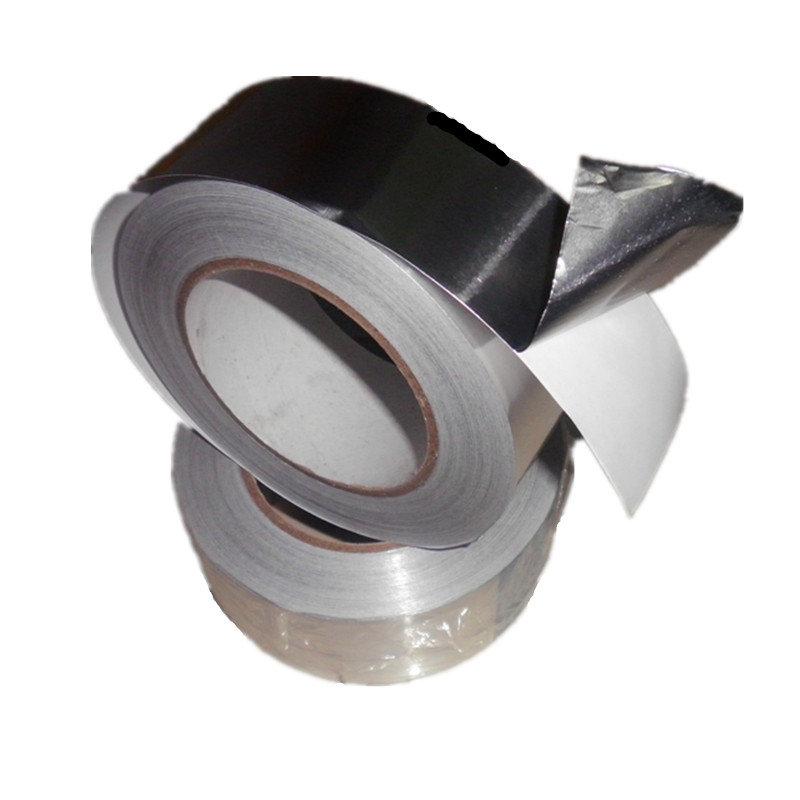 Double-conducted aluminum foil tape Thermal insulation and high temperature shielding radiation protection 0 08*10MM*50 m long