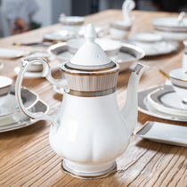 Jingdezhen bone porcelain ceramic pot teapot single pot large household filter hole cold kettle coffee pot flower tea pot single pot
