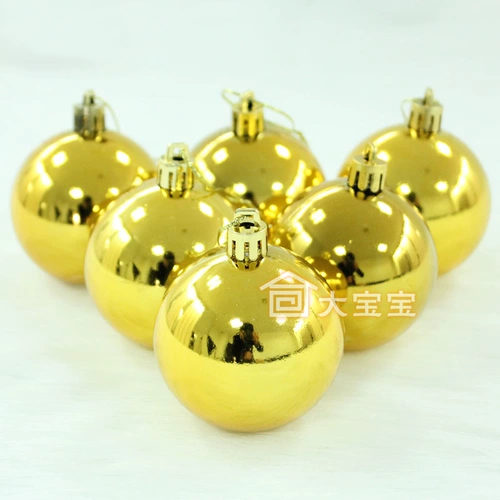 8см гальванизация яркого лица Рождественское мяч для торгового торгового центра