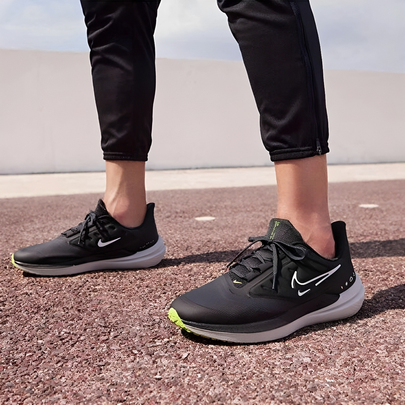 Nike Men's Shoes New Model Air Winflo 9 Water-Repellent Sports Shoes Air-Cushioned Running Shoes Dm1106-001