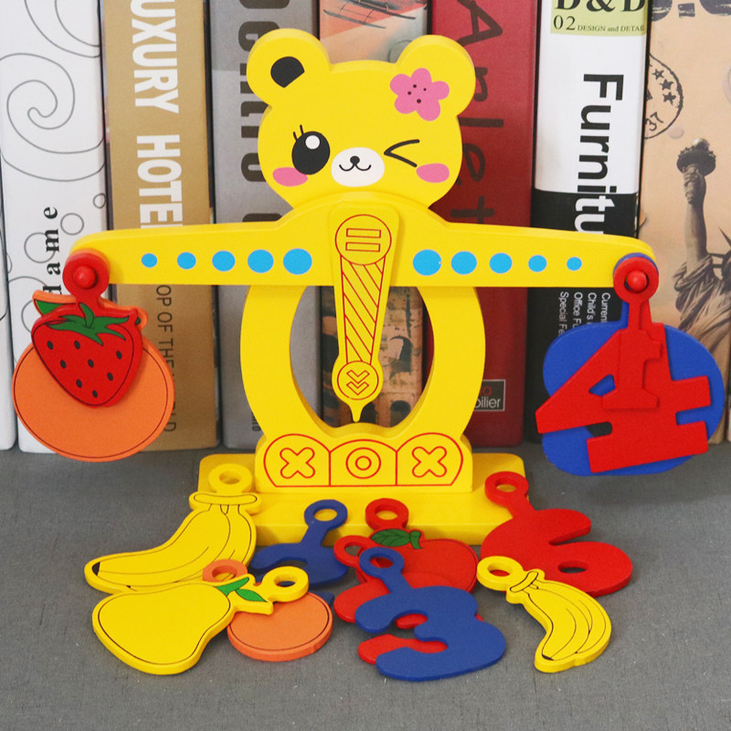 Kindergarten Big class Science area Middle class children's operation area Material teaching toys Digital balance teaching aids Primary School