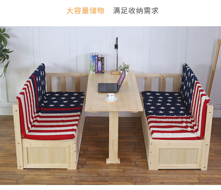 Miễn phí vận chuyển gỗ đa chức năng kép sofa giường giường trẻ em với một bàn nhỏ gọn giường thông hiện đại 1.2m - Giường giường ngủ giá rẻ