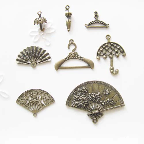 Ретро аксессуар ручной работы, бронзовые аксессуары, медная подвеска, вешалка, зонтик, «сделай сам»