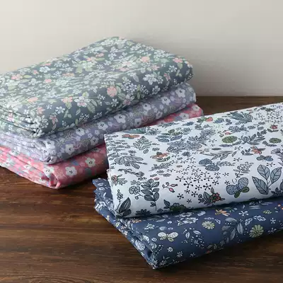 Pure cotton twill reactive printing small floral sheet 100% single quilt cover single double person Net red ins sheet quilt cover