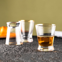 Light luxury wind hammer glass cup set home living room tea cup family drinking water Cup Cup holder tray set