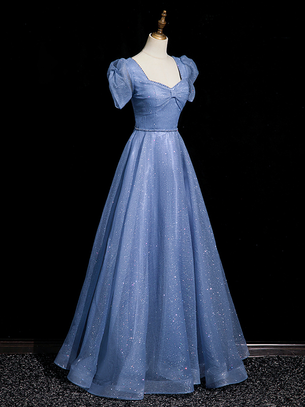Evening Dress for Women 2026 New Style Light Luxury Niche High-End Art Exam Long Dress Blue Annual Meeting Choir Performance