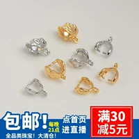 Платиновая застежка ручной работы, подвеска из нефрита, аксессуар, 14 карат, золотой цвет