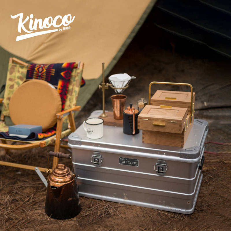 Aluminum Magnesium Alloy Toolbox Outdoor Vehicle Equipped Aluminum Case Large Capacity Containing Box Camping Car Tailbox Simple Aluminum Table