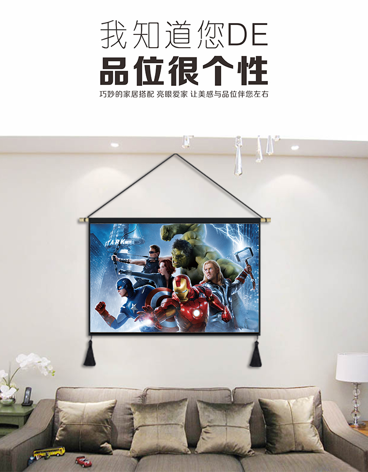 Marvel The Avengers anh hùng tấm thảm bức tranh vải phòng ngủ phòng khách giường phong cách châu Âu và bữa ăn sáng phòng được trang trí bằng các bức bích họa - Tapestry thảm treo tường giá rẻ