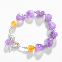 (Purple may have you) Purple Crystal Bracelet Schoolgirl Bestie Sons a small crowdsourced design pure silver handstring