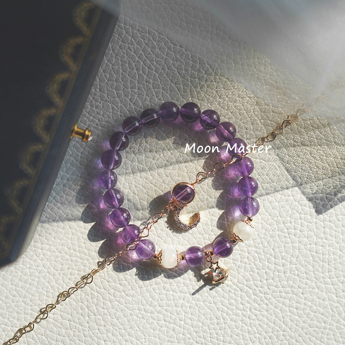 Yuzheng Hall Natural purple crystal bracelet female summer designer name transshipper series to send graduation gifts