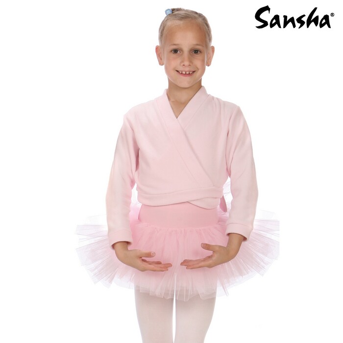 French sansha Sansha Children's ballet The waist-style rocking grain suede warm clothes to practice the work