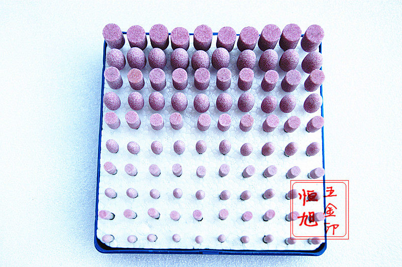 Grinding wheel grinding head Taiwan flame stone with polished head polished grinding head and grinding head to polish iron jade and other 3mm handle