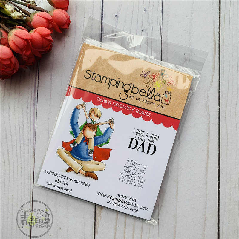 Stamping Bella Boy and His Hero A Little BoyHis Hero Import Stamp