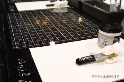 Tim Holtz handmade Glass pad set Glass media Mat Hand Book desktop pad and accessories