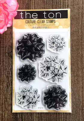 THE TON large silk band knot Grand Bows imported fashion transparent seal