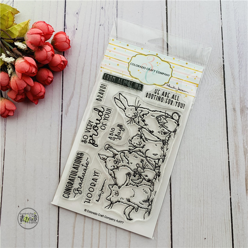 Colorado Craft good friends photo Proud Of You imported transparent stamp and cutting die