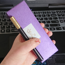 A price Xiaogang custom bird logo Five wood selected brass pen Neutral signature pen plus free gold purple pen box